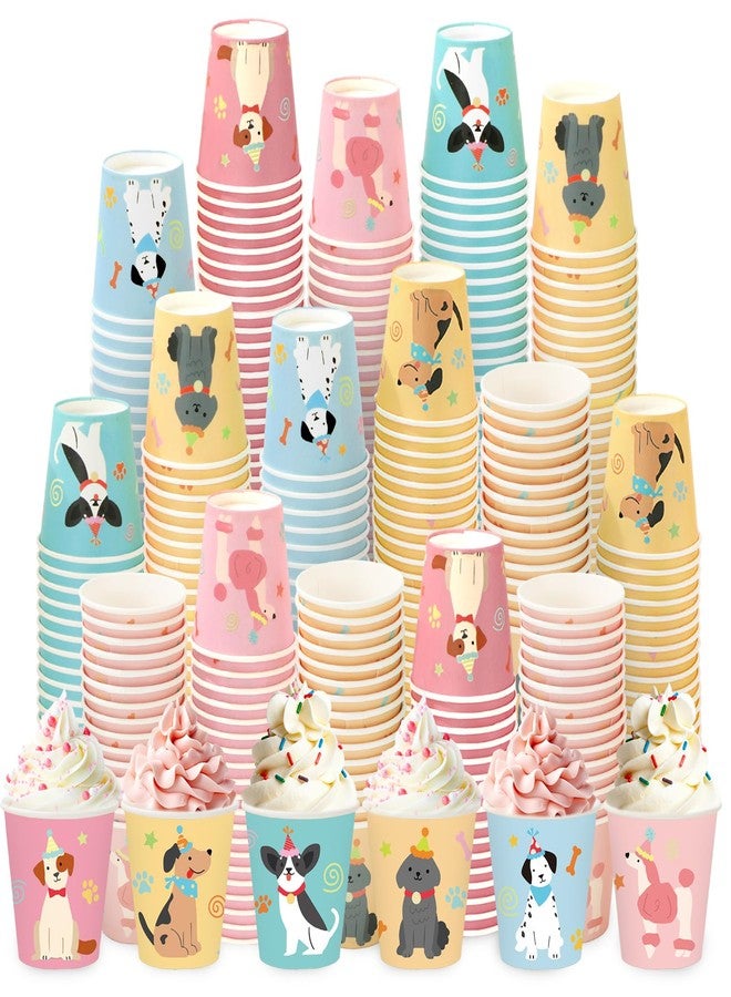 JarThenaAMCS أكواب صغيرة للجراء من جارثينا إيه إم سي إس، 300 قطعة، سعة 3 أونصات، أكواب ورقية للاستخدام مرة واحدة، أكواب صغيرة لغسول الفم، أكواب ورقية صغيرة بألوان الباستيل لكريمة الخفق، مثالية لحفلات أعياد ميلاد الكلاب والسفر والاستخدام المنزلي - Image 1